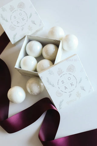 Coffret-cadeau de 4 mini bombes de bain