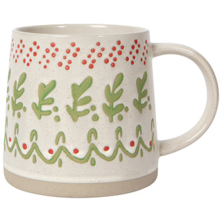 Tasse de Noël en grès – Gui
