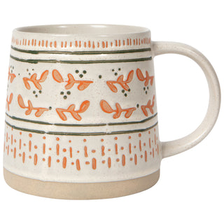 Tasse en grès – Feuilles d'automne