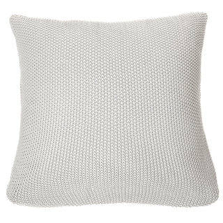 Oreiller européen en tricot gris Charly