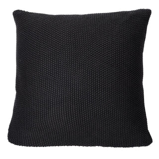 Oreiller européen en tricot noir Charly