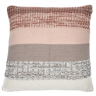 Oreiller européen en tricot rayé Baba