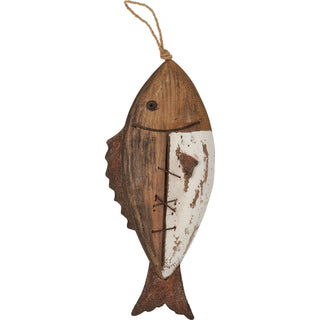 POISSON SUSPENDU EN BOIS FLOTTÉ