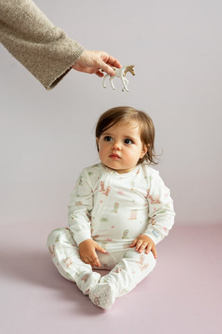 Pyjama à glissière en modal – Bébé fille