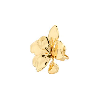 LUNITH bague fleur recyclée or