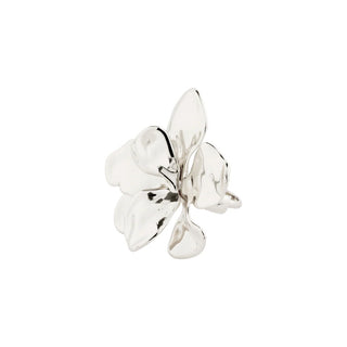 LUNITH bague fleur recyclée argent