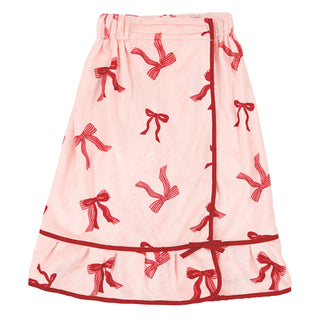 Paréo de spa – Rose poudré et boucles