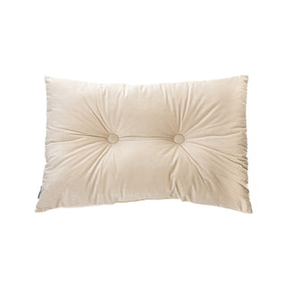 Coussin rectangulaire en velours crème Riad