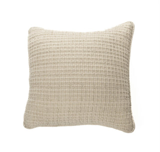 Cache coussin naturel en coton gaufré Spirit