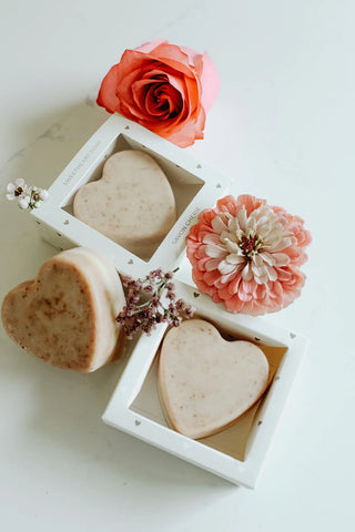 Savon en forme de cœur