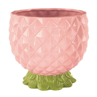 Seau à boissons en céramique – Ananas rose