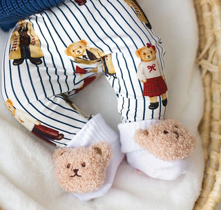 Chaussettes hochet – Ourson