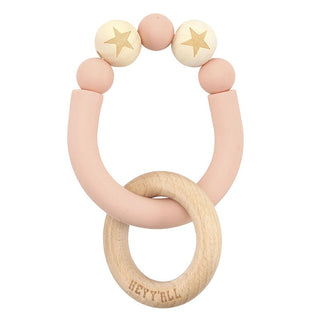 Anneau de dentition « Fer à cheval » – Rose
