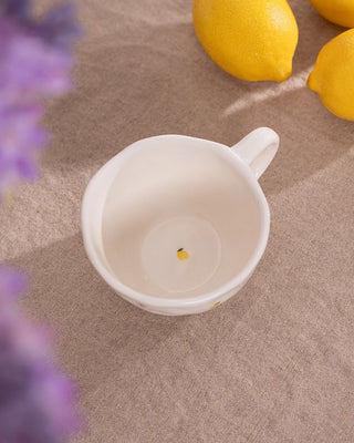 Tasse en céramique – Citrons et fleurs