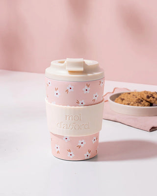 Tasse de voyage isotherme – Champ rosé