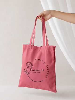 Sac tote bag « Semer du bonheur » – La Pivoinerie Lili