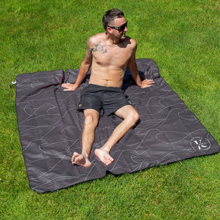 Serviette en microfibre XXL - Sombre océan