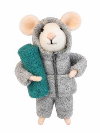 Souris décorative en feutre – Tenue sportive