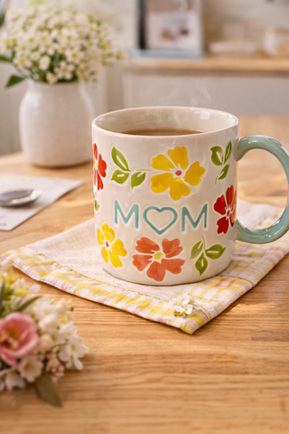 Tasse MOM fleurie
