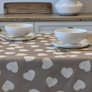 Nappe avec un imprimé de coeur Aimée