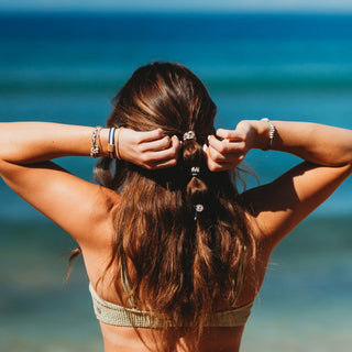 ENSEMBLE ÉLASTIQUES À CHEVEUX & BRACELETS – ANCRE