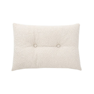Coussin rectangulaire en faux mouton crème Biquette