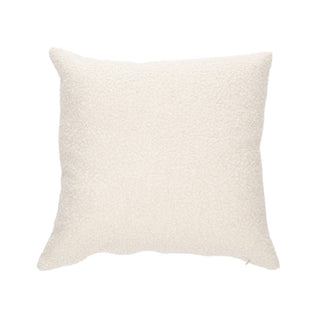 Oreiller européen en faux mouton crème Biquette