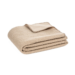 Jeté en faux mouton moka Biquette