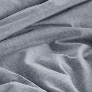 Housse de couette en flanelle grise Bonheur