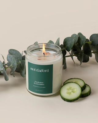 Bougie de soja – Eucalyptus & concombre