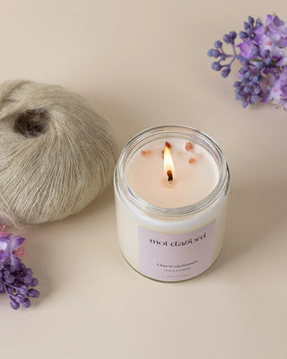 Bougie de soja – Lilas & cachemire