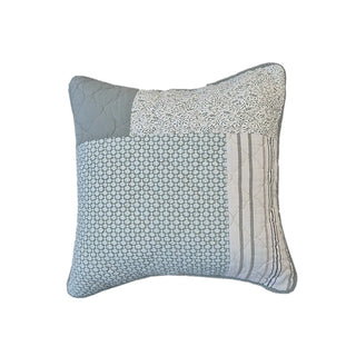 Cache coussin patchwork vert Broccolini