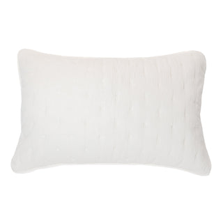 Cache oreiller blanc Mousseline
