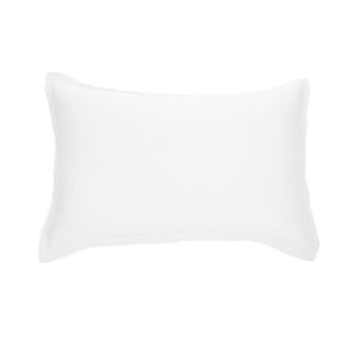 Cache oreiller en lin blanc Linen
