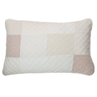 Cache oreiller ivoire et naturel Meringue