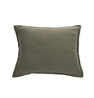 Cache oreillers décoratifs olive Muslin