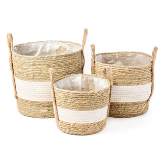Cache-pots en jute – ensemble de 3