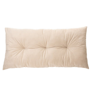 Coussin long en velours côtelé natural Corduroy