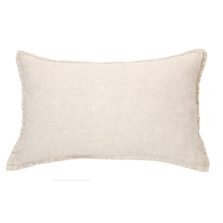 Coussin rectangulaire en lin naturel Linen Stone Wash