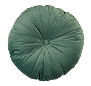 Coussin rond vert de gris Mandarin