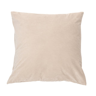 Coussin décoratif en velours côtelé naturel Corduroy