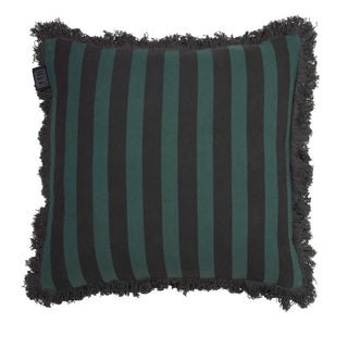 Coussin vert à rayures Viggo