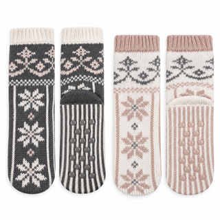 Chaussons douillets en maille
