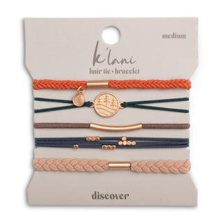 ENSEMBLE ÉLASTIQUES À CHEVEUX & BRACELETS – DISCOVER