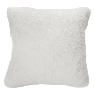 Oreiller européen fausse fourrure blanche Doudou