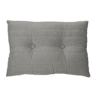 Coussin rectangulaire piqué gris Dumpling