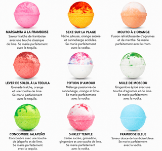 Pack fête à la piscine – 9 bombes cocktail