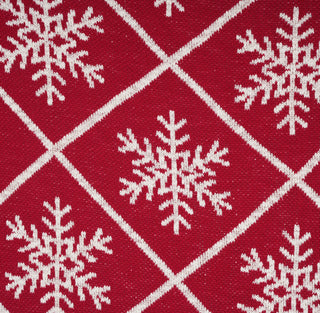 Jeté de Noël rouge Flocon