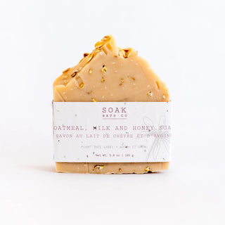 Savon à l'avoine, au lait de chèvre et au miel