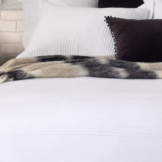 Housse de couette en coton piqué blanc Suite